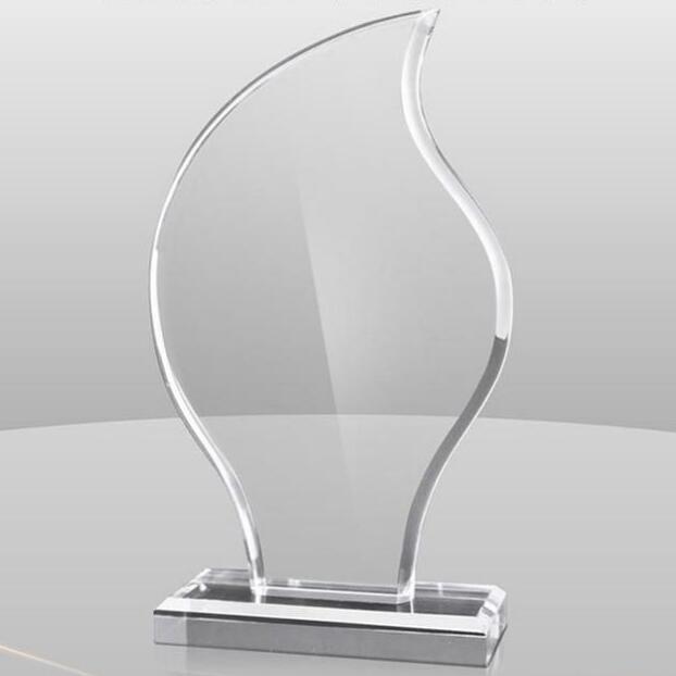 Acrylic flame shape trophy 2B18