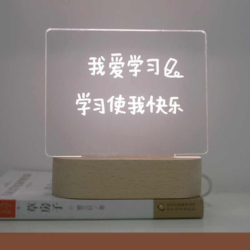 Transparent acrylic notepad Led-148