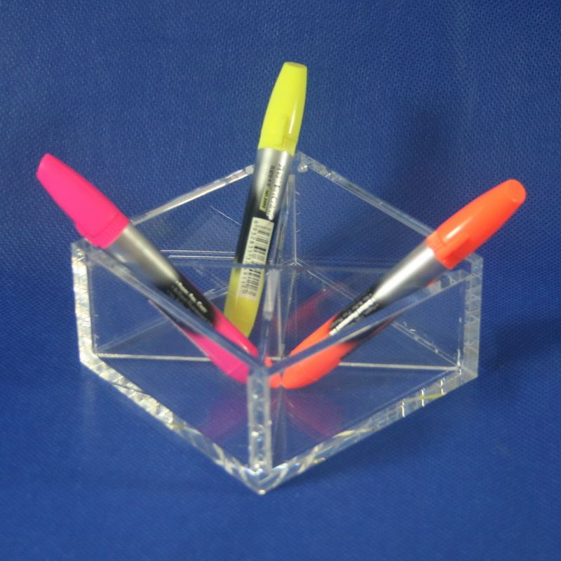 Custom clear desktop acrylic stationary storage box  2130