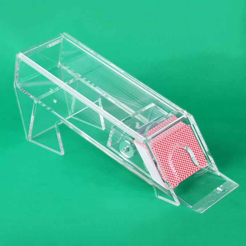 Clear acrylic playing/poker cards shuffler 2138