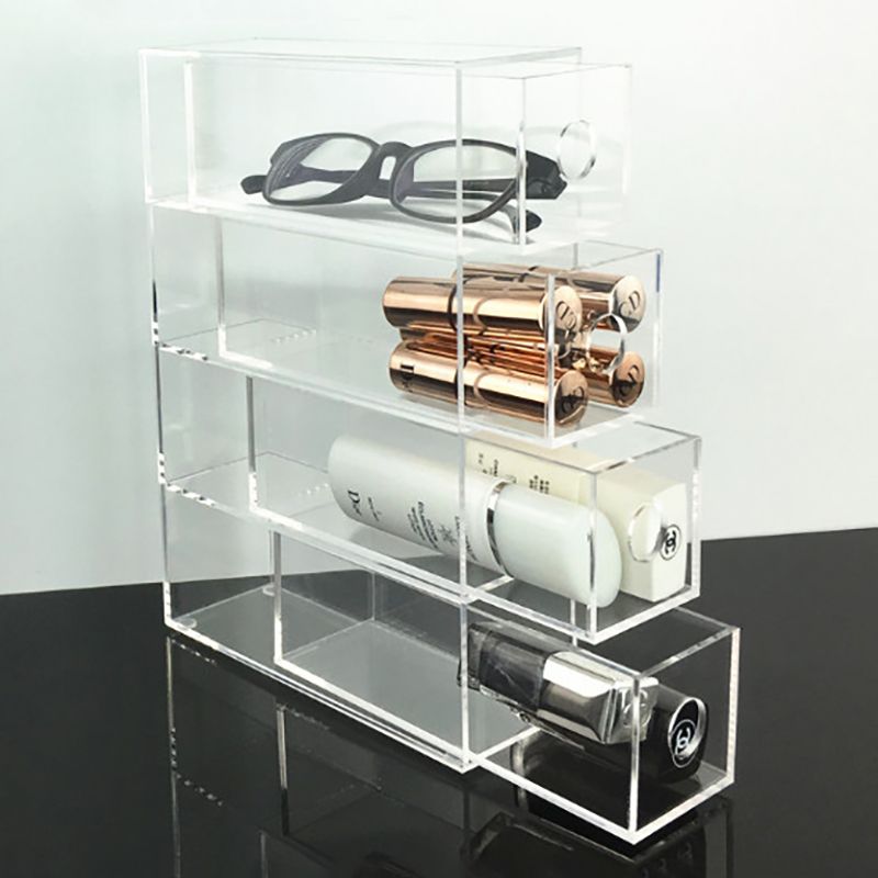 Acrylic 4-tier organizer with drawers 3128