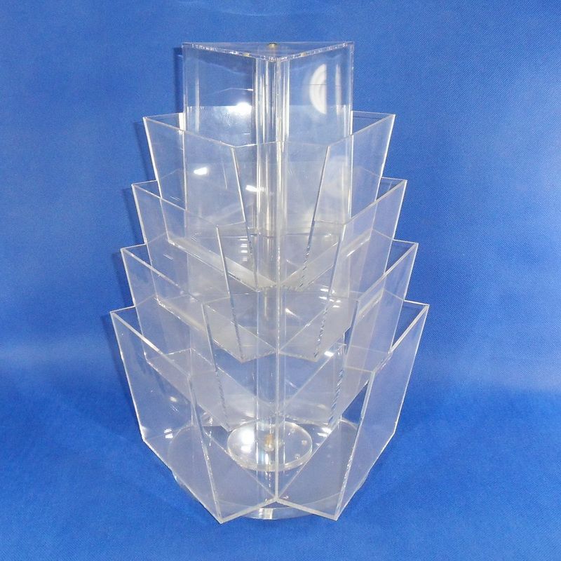 3-sided Acrylic brochure holder, trifolds flyer holder 6113