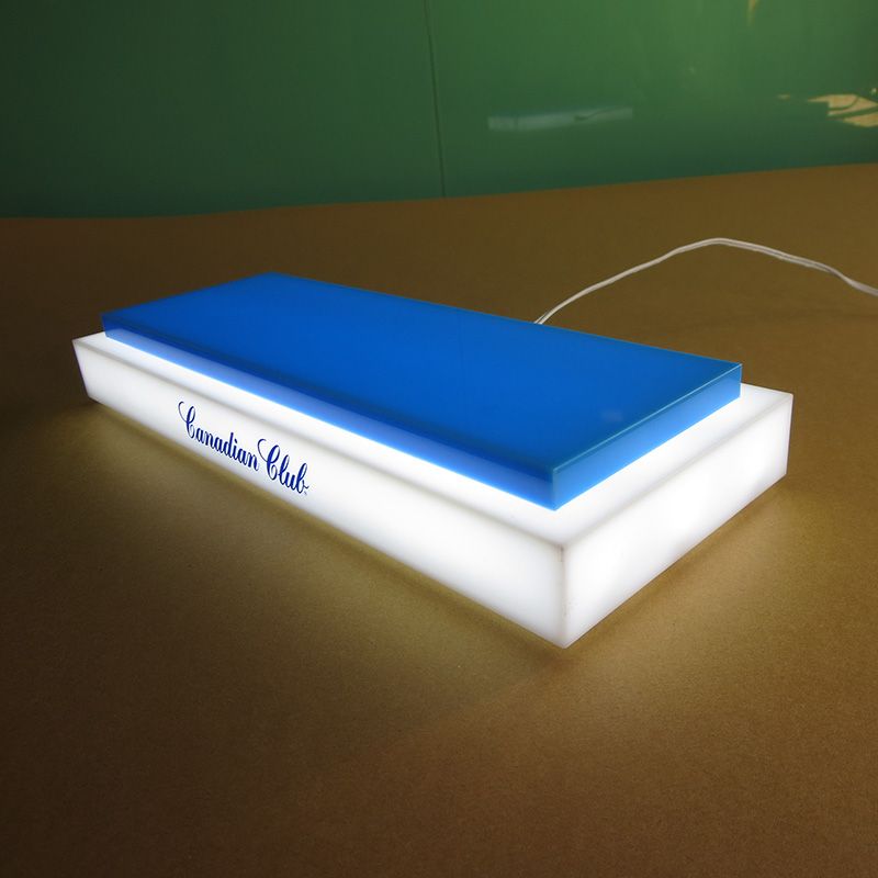 Acrylic LED light base box dock LED-10