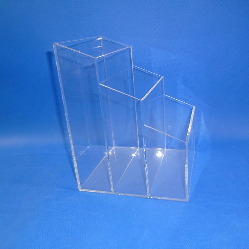 Tabletop customized acrylic stationery pen holder display stand 6158