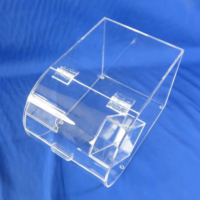 Countertop acrylic bulk food display bin | dry food storage box 8116