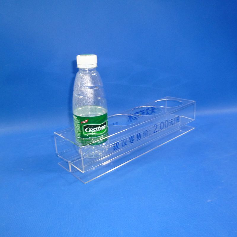 Acrylic table top drink bottle display holder 8141