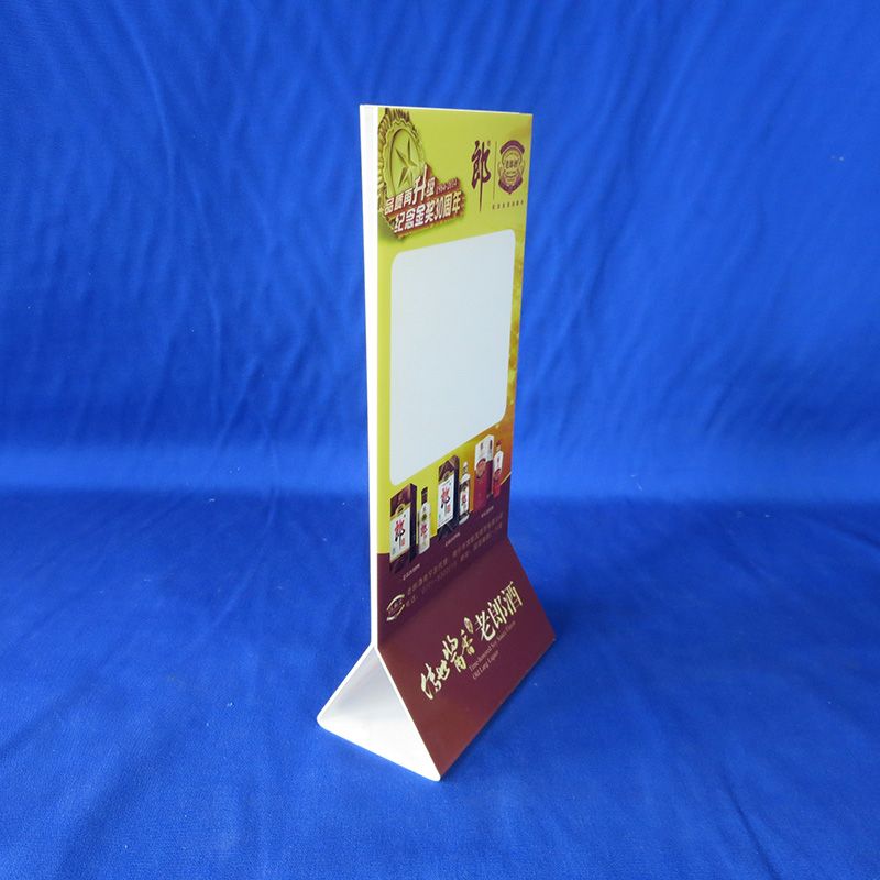 T-Style Acrylic sign holder | Countertop | Restaurant & Retail menu stand 8145