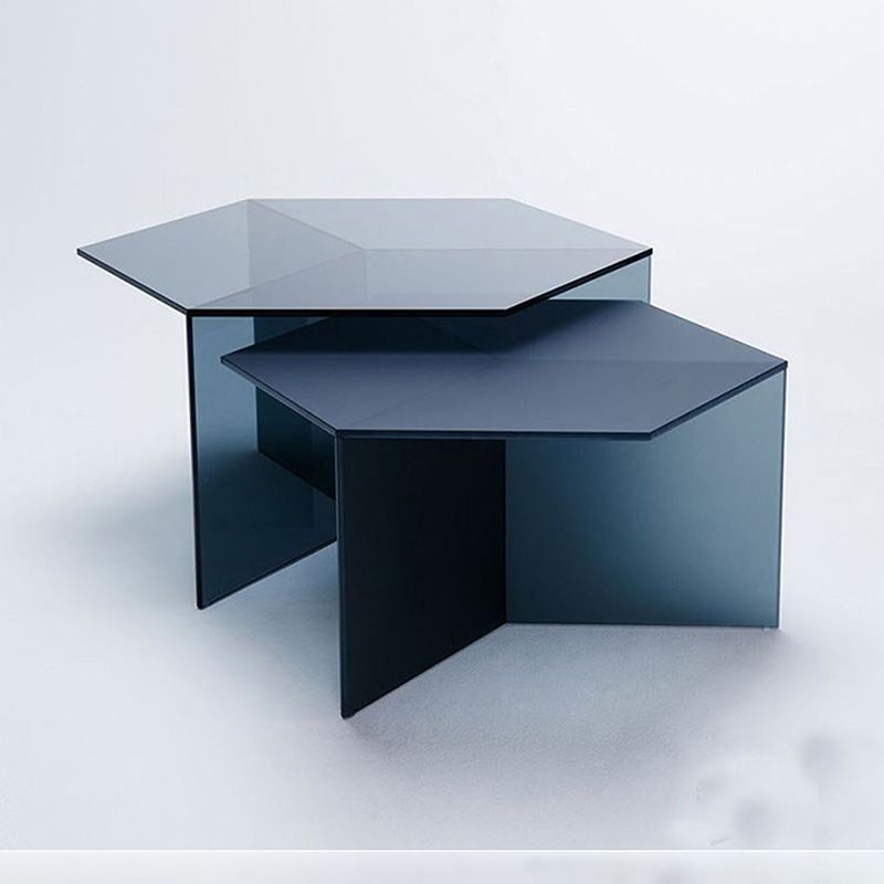 Hexagon shape one & combination Acrylic coffee table 5A81