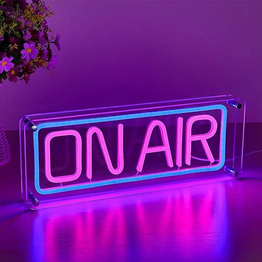 Acrylic neon sign ON AIR 8F27