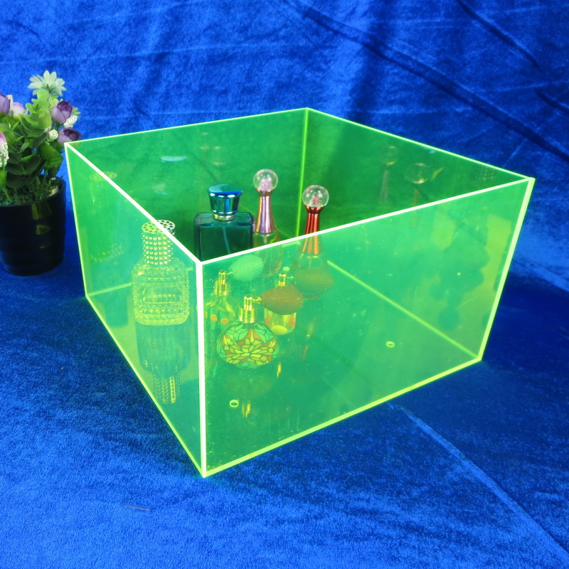 Green fluorescent acrylic storage display box 2142