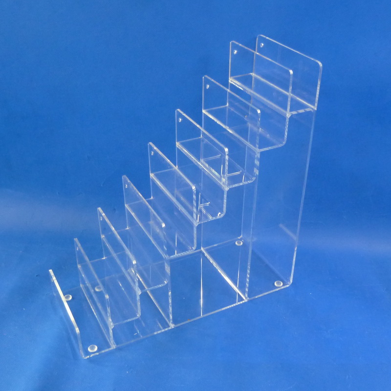 8-Tier clear acrylic wallet display stand holder purse display stand 6121