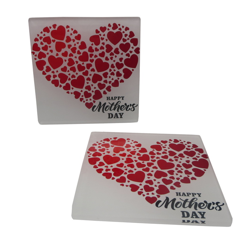 Acrylic table coaster | recycled acrylic coaster | Mother's Day coaster| coaster set + holder 6A09 