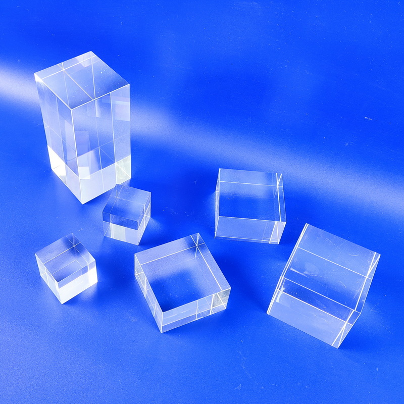 Clear acrylic solid display cube riser pedestal block, photo props 3151 