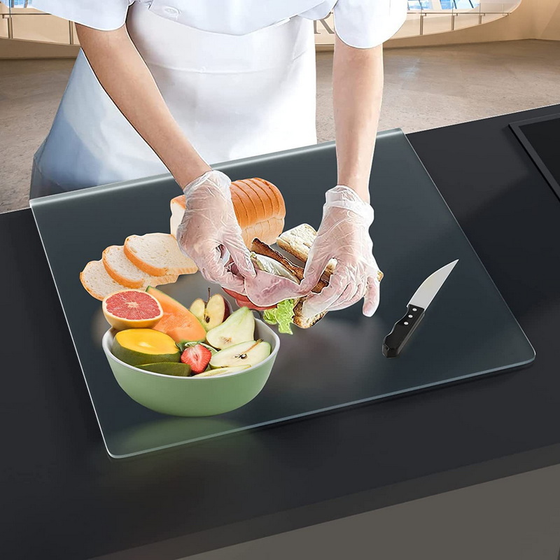 Plexiglass/Acrylic cutting boards lip，Lightweightchopp ing board  6A11