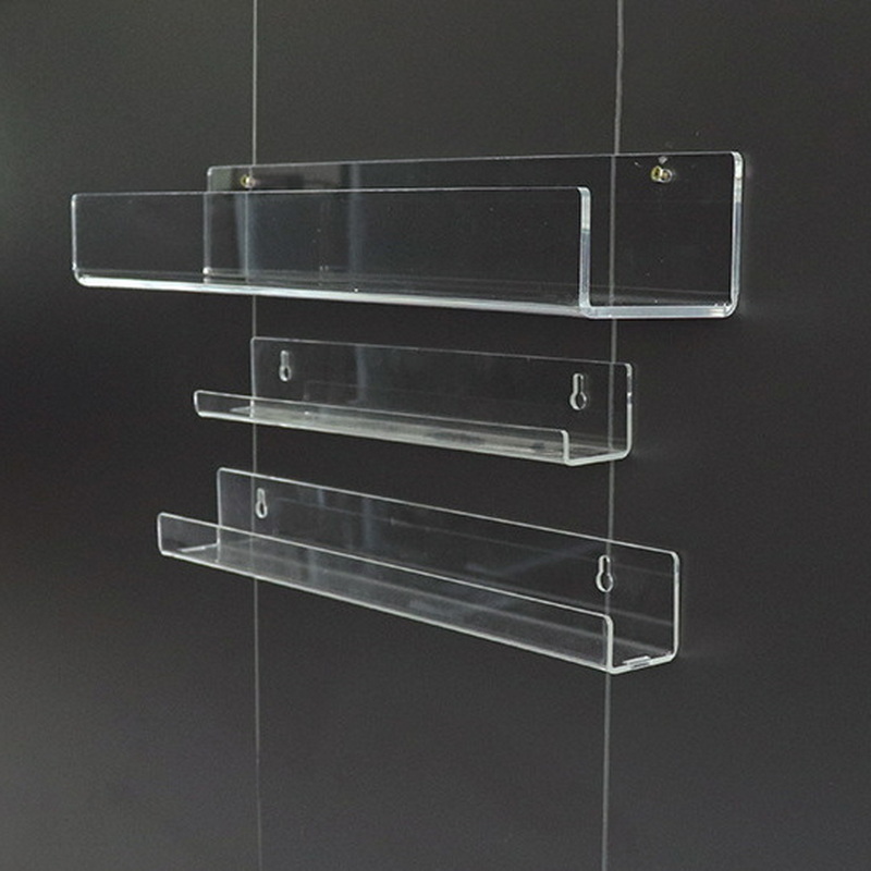 Clear acrylic floating wall & display shelves 6A36