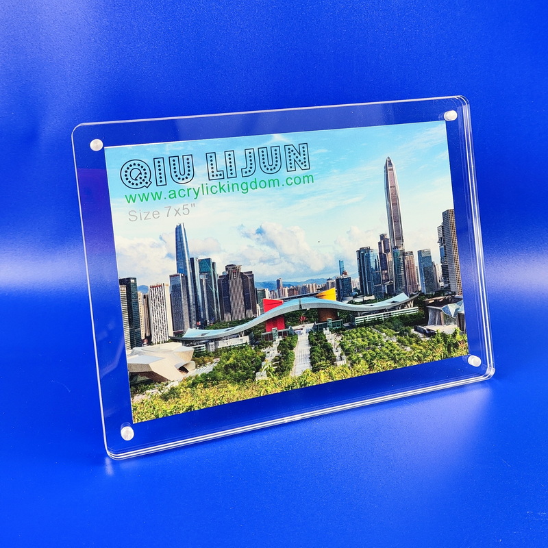 7x5 Acrylic photo frame, plexi photo frame, acrylic magnetic photo frame, magnetic picture frame 1133