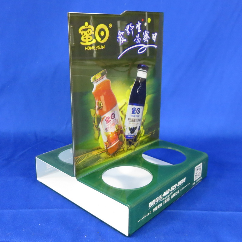 Acrylic fruit juice display,Acrylic display stand for fruit juice8161