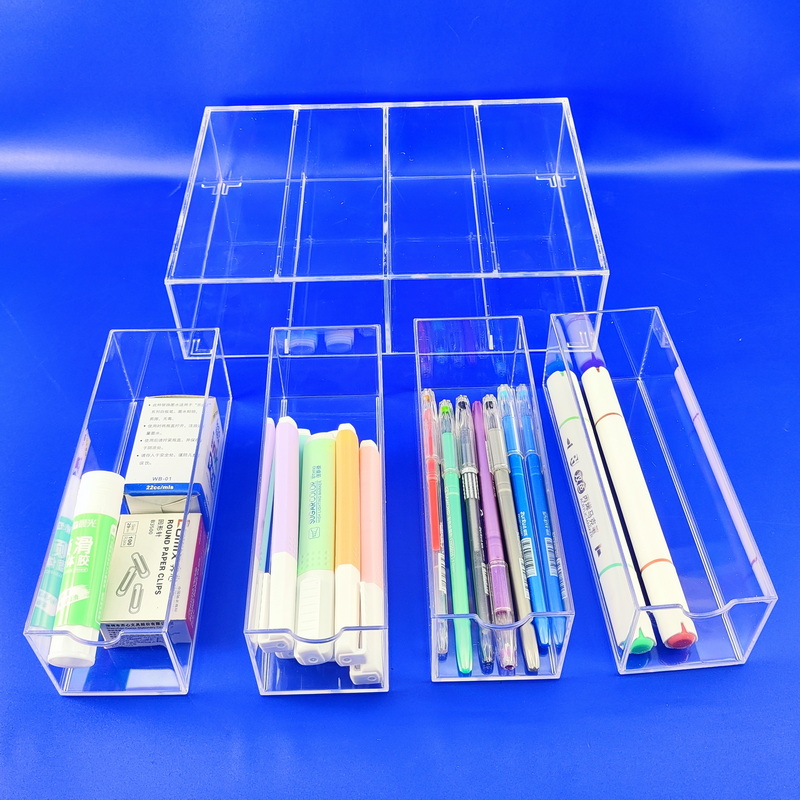 Clear 4 drawer organizer,stackable clear drawer organizer 3265