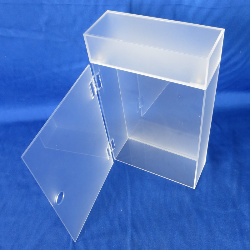 Single side frost acrylic dispay case card box 2226