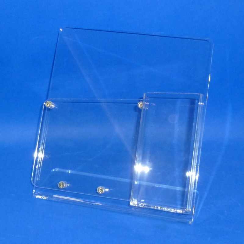 Desktop clear acrylic brochure holder 6260