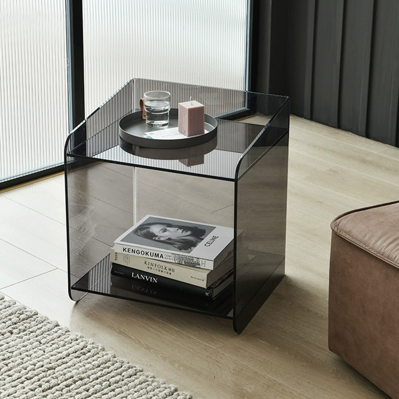 Simple Acrylic tea table, Lucite side table 5E18