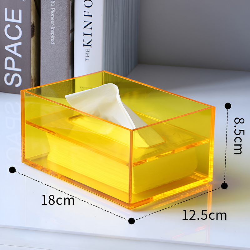 Acrylic tissue box case tissue box dispenser 5E22