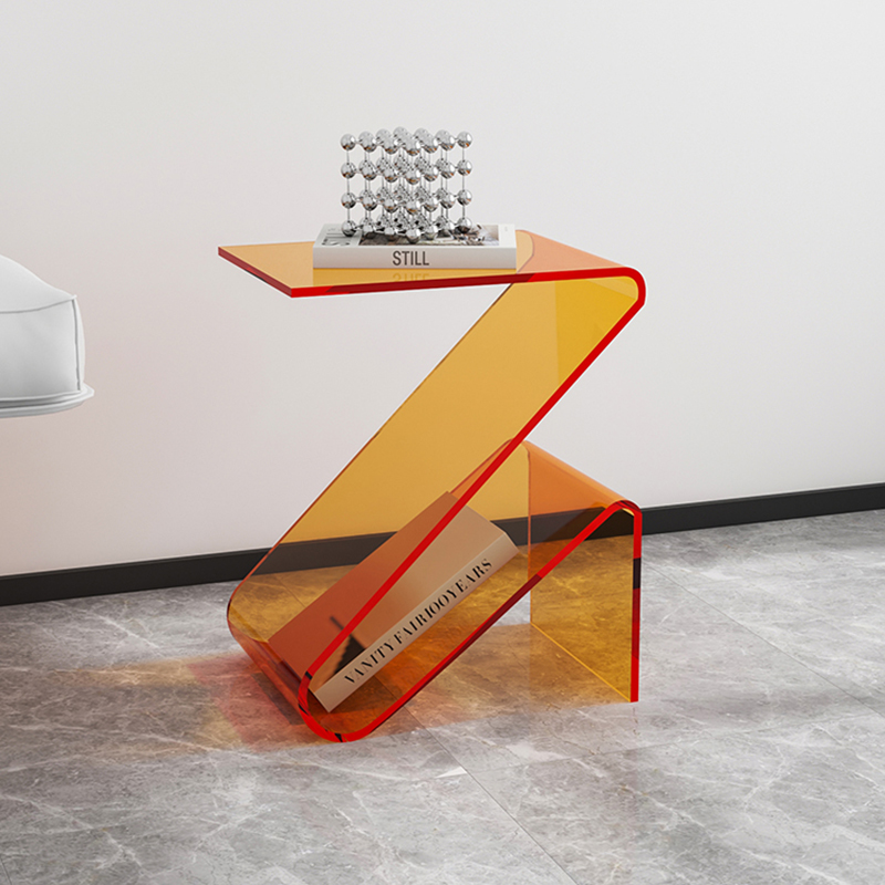 Creative special-shaped acrylic corner table 5E38