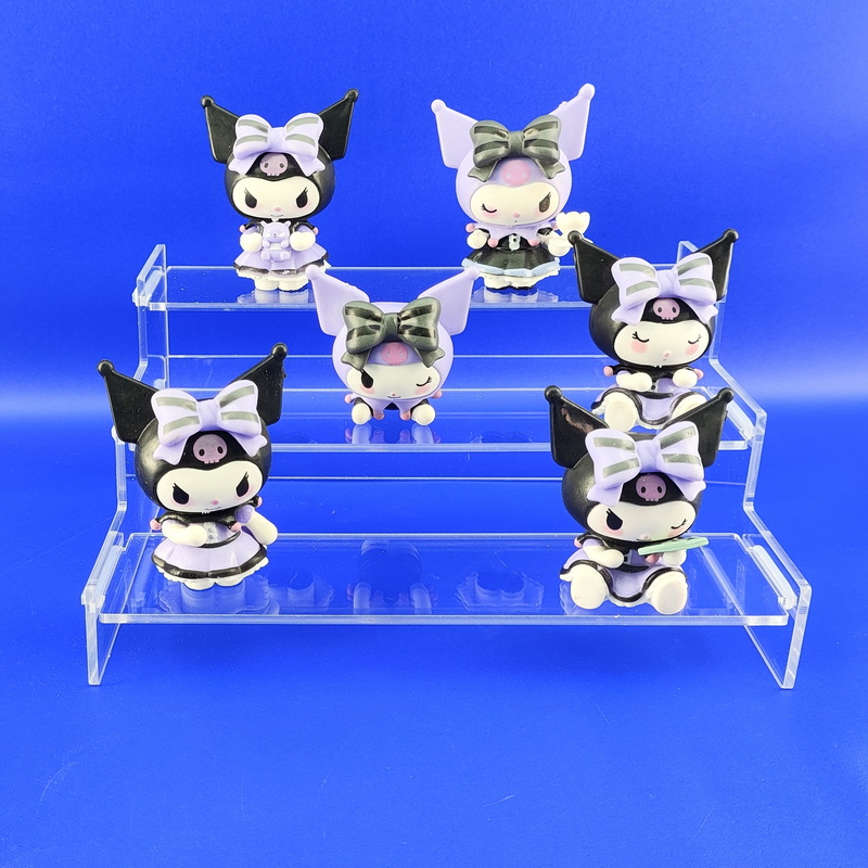 Clear display stand 3 tiers, Acrylic tiered riser 9169