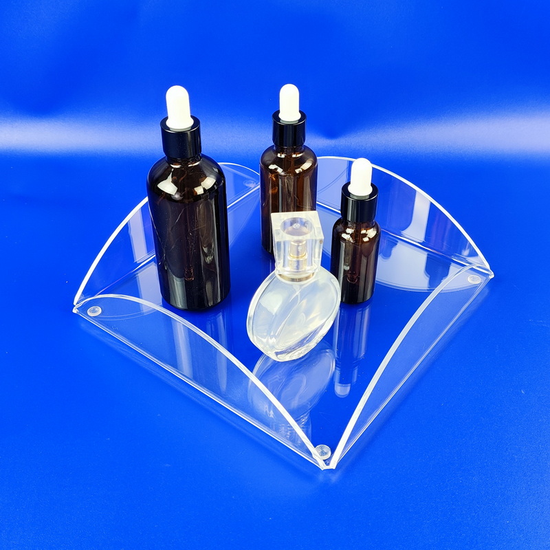 Small clear acrylic tray for cosmetic makeup tissue 5A46