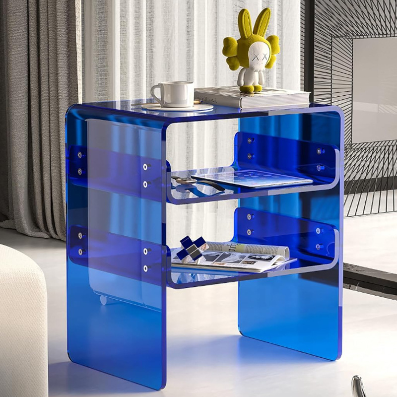 Acrylic Nightstand/end table/Bedside table--3 Tier storage 6A23