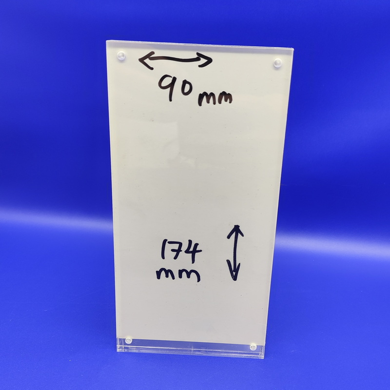 Clear acrylic magnet menu sign holder 7210