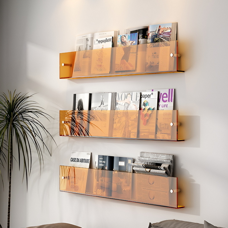 Wall-Mounted acrylic shelf 5E89